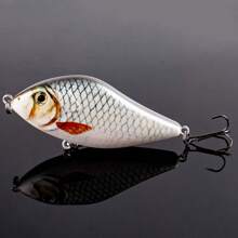 Esche da pesca da 10cm e 45g, hard plastic, galleggianti, per luccio