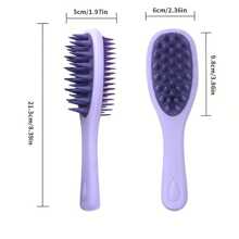 1 pieza Cepillo de masaje del cabelludo y cepillo de champú 2 en 1 - Cepillo de masaje del cabelludo, cepillo de champú para cabello seco/húmedo, cepillo de cuidado del cabelludo apto para hombres y mujeres