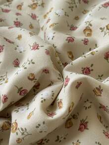 1pc Retro Style Summer Children's Quilt, Retro Lace Style Flower Plant Print Summer Quilt, Skin-Friendly, Soft And Comfortable, Suitable For Children's Rooms, Student Dormitories, Bedrooms, Children's Bedding - A - View 12