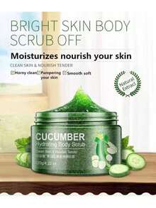 Exfoliante Corporal Pepino Hidratante 120g | Limpieza Profunda, Suaviza y Nutre la Piel Naturalmente - Verde - Ver 5