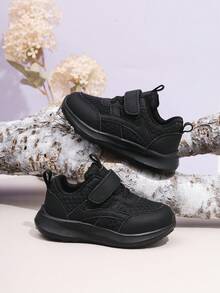 2024年秋季新款幼儿滑板鞋，适合1-3岁（6岁）儿童。熊猫图案女童鞋和白色儿童鞋。 - 黑色 - 查看 4