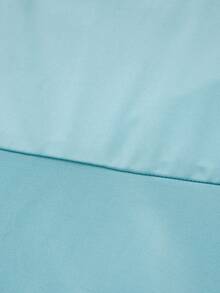 Glamful Elegant Commute Casual Basic Elegant Solid Color Knit Fabric Drawstring Summer Green Dress - Aqua Green - View 8