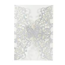 10 tấm thiệp mời hình bướm cổ điển, thiệp mời đám cưới, thiệp chúc mừng lễ hội, thiệp giấy kim tuyến vàng, dùng trang trí tiệc cưới, sinh nhật lần thứ 15, lễ rửa tội, tiệc cô dâu. - 10 cái - Xem 17