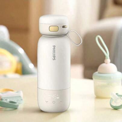 PHILIPS 電熱水杯AWP2770 28h+恆溫續航力 5檔調溫 0.32L容量 4分鐘速熱40℃ 無線加熱 Type-c充電