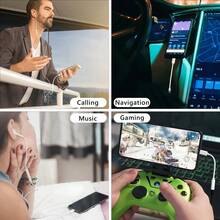 1-3pcs USB-C To 3.5mm Headphone Jack Adapter Converter, Compatible With IPhone 15, , - White - View 6