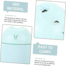 2025 Colorful Cool Mini Humidifier - For Home, Office, Bathroom Spa Or Bedroom, Car, USB Personal Desktop Humidifier, Car Delivers Cool Ultrasonic Water Mist, Easter Day Gift, Aromatherapy Tablets 5pcs (White, Blue)