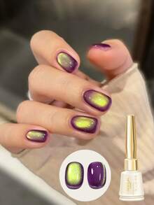 KAMUA 15ML/PCS 三色水果猫眼指甲油 2025 新款美白指甲油凝胶玻璃珠指甲增强套装美甲配件适合女性日常和派对使用 - 彩色 - 查看 3