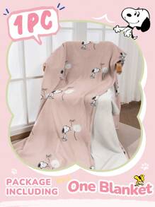 SNOOPY 1 pièce Couverture Snoopy, Literie Snoopy, Couverture Douillette et Chaude, Douce et Facile d'Entretien, Style Mignon, Couverture Snoopy à Bordure Enroulée, Motif de Thème dessin animé, Textile Domestique Snoopy, Couverture Polyvalente pour Canapé, Chambre, Salon, Couverture Mignonne pour Lit, Canapé, Convient pour Toutes les Saisons, Décoration de Chambre Snoopy, Cadeaux de Literie, Lavable en Machine, Rentrée Scolaire