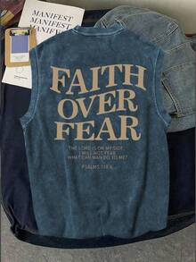 男士休闲水洗复古风圆领上衣 - 藍色 - 查看 2