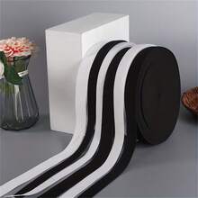 5 码/包，每卷 1573 英寸大号弹性尼龙服装带 - 针织弹力带缝纫配件，裤子腰带，白色和黑色可选，宽度：0.59/0.79/0.98/1.18/1.57/1.97 英寸 - 彩色 - 查看 12