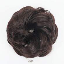 Gold Bird's Nest Retractable Claw Clip Messy Updo Hair Piece Messy Wavy Updo Extension Messy Updo Hair Stuck In Synthetic Updo Ponytail Extension - Gold - View 21