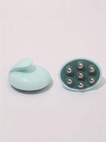 Portable Handheld Full Body Massager With Rollers, 360-Degree Manual Muscle Relaxation, Suitable For Back, Neck, Shoulders, Legs, Feet - Unfragranced Plastic Body Fat Massager For Fibromyalgia Relief, Battery-Free, Ideal For Home Use