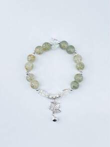 Set de 6 pulseras de alta calidad con diseño de mariposa, flores y campanas en estilo bohemio para mujeres