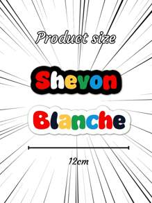 1pc Customized Colorful Text Acrylic Refrigerator Decoration Magnet, Wedding, Valentine's Day, Anniversary Gift, School Locker Decor Customized Fridge Magnet