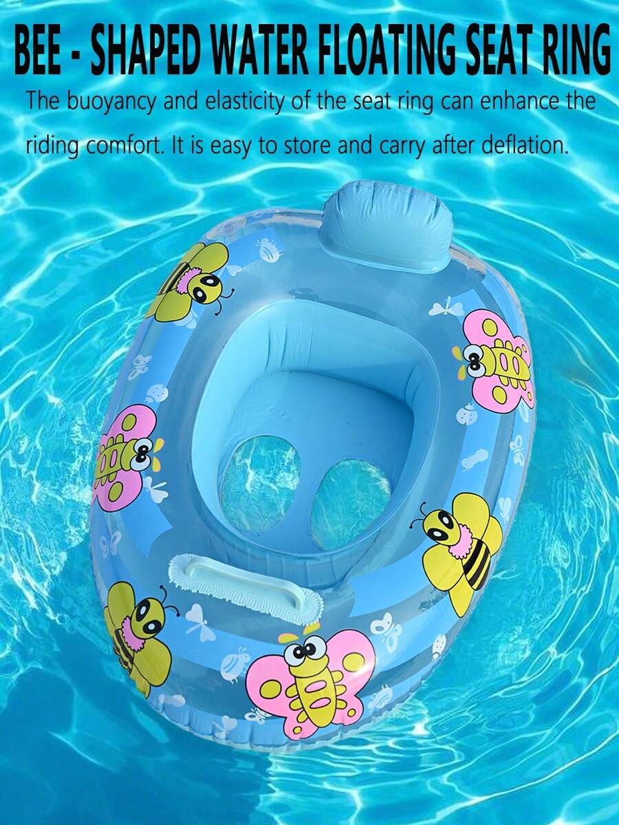 1 pieza Flotador hinchable para natación con diseño de dibujos animados - Azul - Ver 1