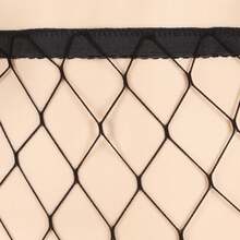 Women Fishnet Tights Sexy High Waist Fishnet Pantyhose Stretchy Mesh Hollow Out Tights Stockings With Medium Large Hole Choices - L Size Hole - 查看 5