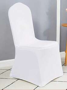 10/30pcs Elastic Spandex Chair Covers For Wedding, Hotel, Banquet, Reusable Stretch Chair Slipcovers For Halloween, Autumn, Birthday, Christmas, Bridesmaid Gift, Party, Room Decor, Bachelorette Party, Wedding, Graduation, Wedding Guest Favor, Birthday Party, Anniversary, Holiday Event, Mother's Day Gift, Back To School Gift - White - View 4