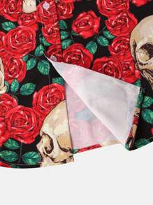 Camisa de manga corta estampada para hombres, camisa casual de ocio de verano