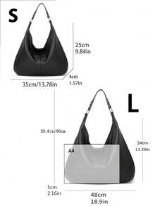 女士复古手提包大容量单肩手提包软皮腋下包通勤风百搭