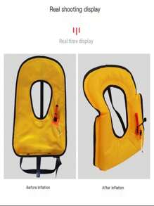 Portable Adult Life Jacket, Professional High Buoyancy Vest, Suitable For Swimming, Fishing, Vehicles, Foldable, Inflatable, Beach Essentials, Beach Accessories, Pool Float