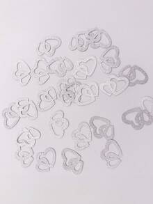 50 sztuk konfetti w kształcie serca do dekoracji ślubnych, papier brokatowy na imprezę, papier w kształcie złotej cebuli do dekoracji stołu. Konfetti w kształcie serca z papieru w kształcie złotej cebuli