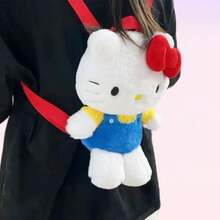 Fashionable Cute Plush Backpack Back To School - Multicolor - View 9