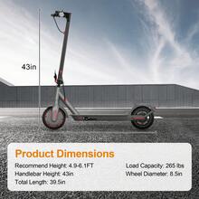 Ladped LP60 Electric Scooter 350W 8.5' Foldable Scooter For Adults With APP And High Speed, - 黑色 - 查看 5