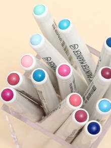 81 色直液丙烯颜料笔画笔彩色记号笔适用于岩石绘画石头陶瓷玻璃 DIY 美术用品文具