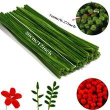 601pcs 6 Colors Purple Pink Blue Green Brown White Series Pipe Cleaner Set With 1 Tutorial Video, DIY Pipe Cleaners Bulk, Encrypted Chenille Stems, Pipe Cleaners For Crafts, Pipe Cleaner Crafts Art And Craft Decoration Chenille Stems Supplies, Mother's Day Gift - Multicolor - View 3