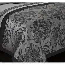 8 Piece Comforter Set Gray Jacquard Fabric Patchwork Bed In A Bag- Soft Texture, Smooth, Good Drapability-1 Comforter,2 Shams,2 Euro Shams,2 Decorative Pillows,1 Bedskirt - Grey - View 6