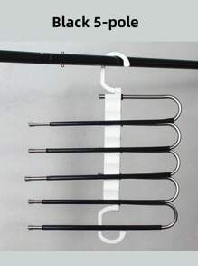 1pc 5/9 Pole Folding Pants Hangers With Multi-Layer,Suitable For Summer Shorts; Not Suitable For Autumn And Winter Clothes,(The Product Needs Simple Assembly, The Video Is An Assembly Tutorial