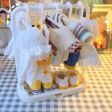 6pcs Mini Clothes Hanger Rack, Small Hanging Rod Suitable For Home Use, Doll Wear & Pantyhose Storage Replacement Clothing Hanger - Multicolor - View 7