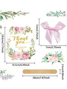 60 件/30 件/3 件波西米亚婚礼手持折叠扇，感谢您与我们一起庆祝，适合新娘、伴娘、教堂舞会的婚礼派对礼物，适合生日派对、宾客礼物、派对装饰、订婚派对、茶会 - 彩色 - 查看 4