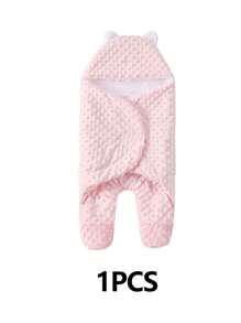 1 pièce - Couverture d'emmaillotage pour bébé - Doux sommeil anti-peur avec ailes de papillon et petit sac de couchage pour les pieds, couverture d'emmaillotage pour nouveau-né toutes saisons - Pour la sédation du bébé et un meilleur sommeil (0-6 mois)