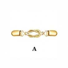 1 Gold Vintage Sweater Shawl Clip, Metal Dress Cardigan Brooch, Floral Pattern Collar Clip, Pin Accessories