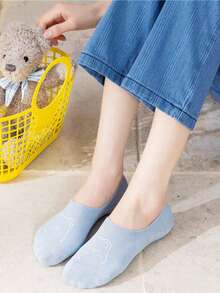 6 Pairs Cartoon Animal Print Breathable Invisible Socks For Women - Multicolor - View 5