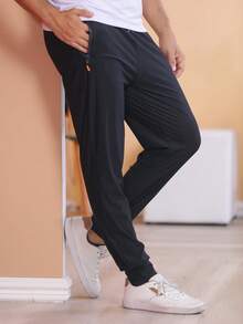 Seller Recommendation/Imported Quick-Drying Fabric/Quick-Drying Pants/Zipper Pocket/Metal Waist/Sports/Leisure - màu đen - Xem 4