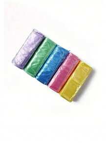 200pcs/100pcs Household Portable Ordinary Garbage Bags, Ordinary Small Garbage Bags, Foldable, Plastic Garbage Bin Lining For Kitchen, Bathroom, Toilet, Bedroom, Office And Bathroom, Convenient And Space Saving