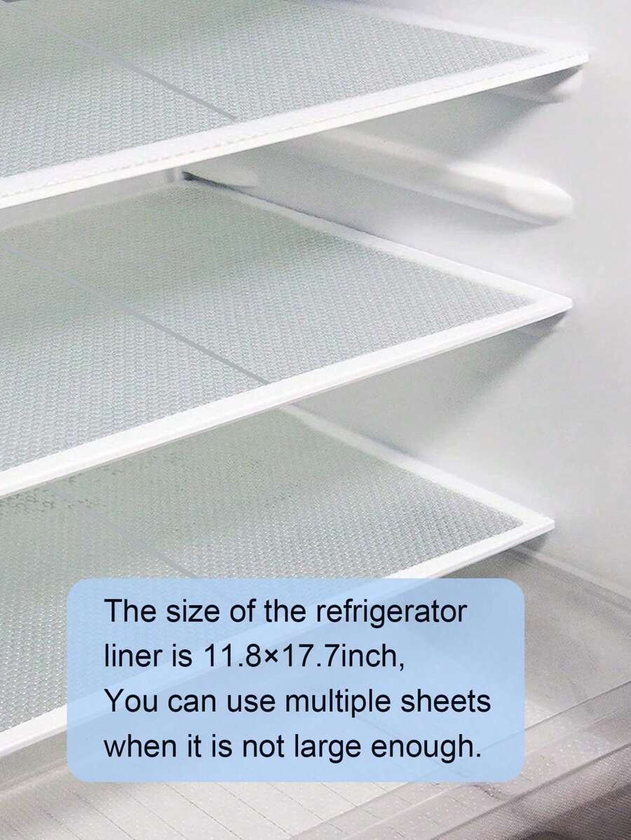 4PCS Shelf Liner For Kitchen Cabinets,Non-Adhesive Drawer Liner,Non-Slip Refrigerator Liner,EVA Waterproof Fridge Pad Cupboard Mat Easy Placemats,Gifts For Mother'Day