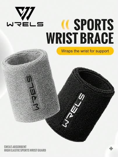 1 par de muñequeras para tenis/baloncesto/bádminton, protectores deportivos, bandas para el sudor, muñequeras de gimnasio