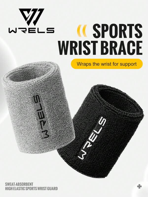 1 par de pulseiras de tênis/basquete/badminton, protetores esportivos, faixas de suor, pulseiras de academia