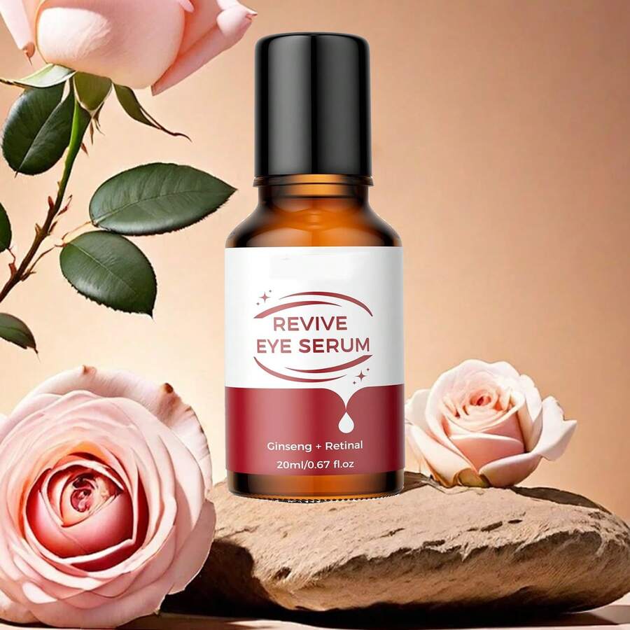 Eye Serum With Eye Mask, Mint Essence Eye Roller Serum With Vitamin C, Energizing For Puffy Eyes, And Wrinkles, Anti Aging Eye Serum Cream - White - View 1