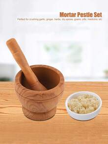 2 Pieces Of Grinding Bowl And Rod Hammer Set Multi-Purpose Garlic Grinder, Seasoning Spice Medicinal Tool, Kitchen Small Tool, Spice Grinder-Grinding Tool-Medicinal Grinder-Various Colors Available, Ideal For Grinding And Crushing 4.3inch * 3.9inch