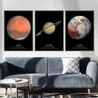 1 st väggkonst posters ramlösa universum rymdposter slöja rosett nebulosa svart hål galax planet kanvasmålning modern väggkonst bilder sovrum heminredning popoptinal ram