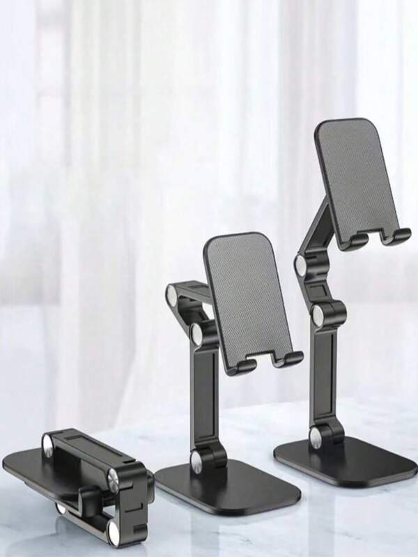 Suporte ajustável para celular, dobrável e com altura ajustável, suporte para smartphone, suporte portátil para transmissão ao vivo compatível com iPhone, Android, presente de aniversário, família, acessórios para celular de amigos