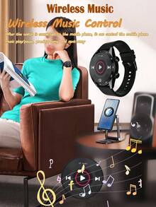 New Multi-Function Smart Watch: Music Player, Call Answer, Message Notification, Weather, Pedometer, Fitness Tracker - Hồng - Xem 4