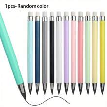 12 piezas/5 piezas/1 pieza Lápiz permanente negro tipo Macaron que no se rompe fácilmente, escritura interminable sin necesidad de afilar, lápices para estudiantes, dibujar - Vuelta al colegio