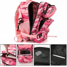 25 Litri Zaino tattico Zaino com grande capacidade para sopravvivenza em campeggio di 3 dias com portabottiglie d'acqua Zaini da viaggio - Rosa - Ver 6