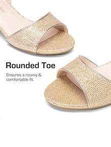 Girls Sandals Chunky Pump Ankle Strap High Heels Dress Open Toe Flower Wedding Party For Little Big Kid