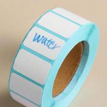 1 卷粘性热敏标签贴纸超市价格空白标签直接打印防水 - 白色 - 查看 9